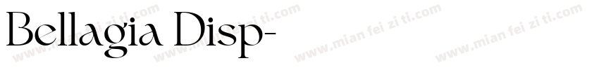 Bellagia Disp字体转换